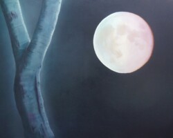 Moon and Tree 30" x 40" - SOLD